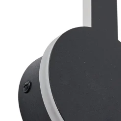 Lindby Gang|Væglamper > LED-væglampe Borian, sort, aluminium, 40 cm