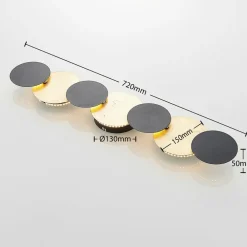 Gang|Væglamper ^ Lindby LED-væglampe Grazyna, 72 cm, 7 lyskilder, justerbar