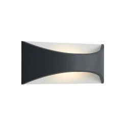 Lindby Terrassebelysning|Væglamper > LED-væglampe Mathea, 30 cm, antracit, aluminium, IP65