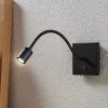 Lindby Væglamper|Væglamper > LED-væglampe Mayar, sort, metal, læselampe, 11cm
