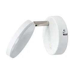 Lindby Pendellamper|Gang > LED-væglampe Milow, hvid, 9,6 cm høj, afbryder