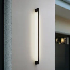 Lindby Terrassebelysning|Væglamper > LED-væglampe Neano, 120 cm, sort, metal, IP54
