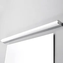 Lindby Gang|Væg- Og Spejllamper > LED-væglampe Philippa, afrundet, 88 cm, krom, IP44