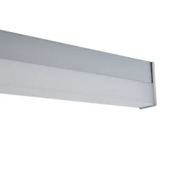 Lindby Væg- Og Spejllamper|Væglamper > LED-væglampe Philippa, kantet, 89 cm, aluminiumsfarvet, IP44