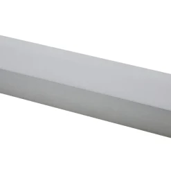 Væg- Og Spejllamper|Væglamper ^ Lindby LED-væglampe Philippa, kantet, 59 cm, aluminiumsfarvet, IP44