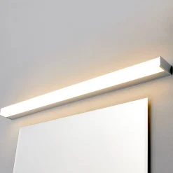 Gang|Væg- Og Spejllamper ^ Lindby LED-væglampe Philippa, kantet, 89 cm, krom, IP44