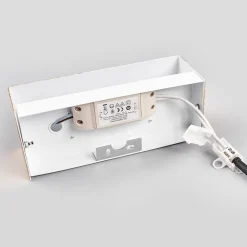 Lindby Gang|Pendellamper > LED-væglampe Quentin, 23 cm bred, guldfarvet, metal