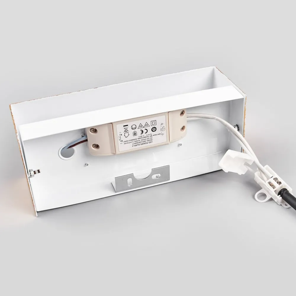 Lindby Gang|Pendellamper > LED-væglampe Quentin, 23 cm bred, guldfarvet, metal