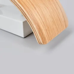 Væglamper|Væglamper ^ Lindby LED-væglampe Rafailia, bredde 23 cm, træ, 3.000 K