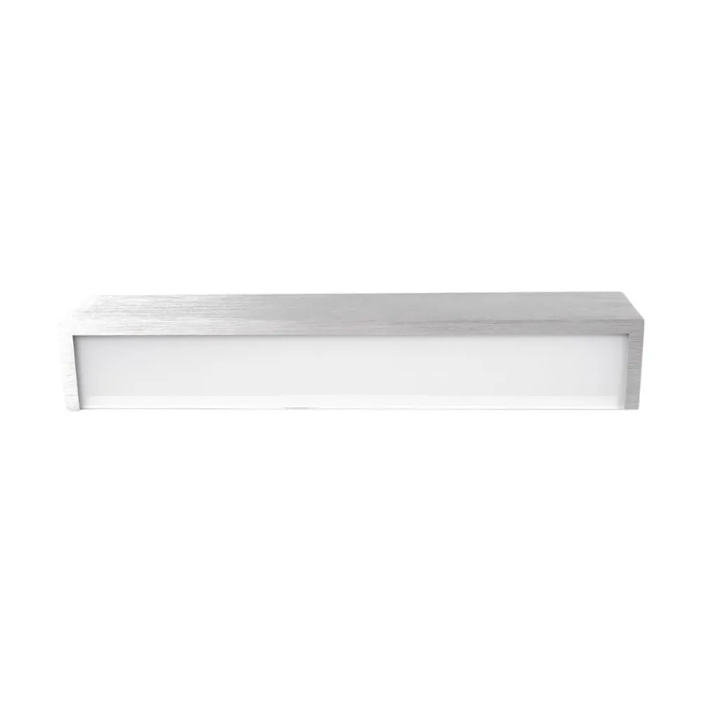 Lindby Væglamper|Væglamper > LED-væglampe Ranik, 40 cm, aluminiumsfarvet, metal