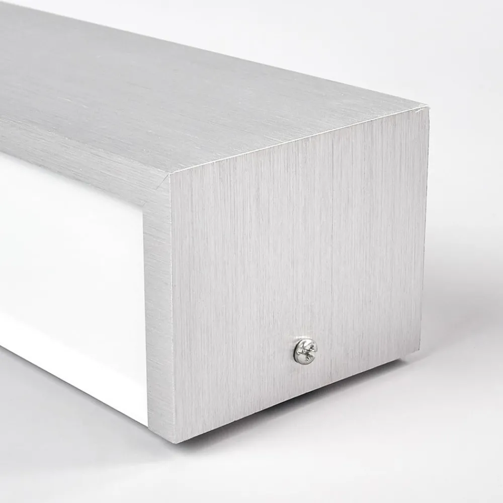 Lindby Væglamper|Væglamper > LED-væglampe Ranik, 40 cm, aluminiumsfarvet, metal