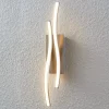 Gang|Væglamper ^ Lindby LED-væglampe Safia, 45 cm, nikkelfarvet, metal