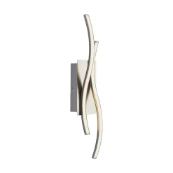 Gang|Væglamper ^ Lindby LED-væglampe Safia, 45 cm, nikkelfarvet, metal
