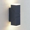 Terrassebelysning|Væglamper ^ Lindby LED-væglampe Sally, 22 cm, antracit, IP54