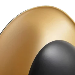 Lindby Væglamper|Væglamper > LED-væglampe Tiama, metal, sort/guld, Ø 20 cm
