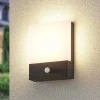 Lindby Væglampe Med Sensor|Terrassebelysning > LED-væglampe Vanira, antracit, aluminium, sensor, IP54