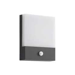 Lindby Væglampe Med Sensor|Terrassebelysning > LED-væglampe Vanira, antracit, aluminium, sensor, IP54