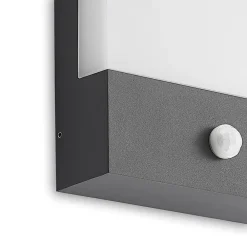 Lindby Væglampe Med Sensor|Terrassebelysning > LED-væglampe Vanira, antracit, aluminium, sensor, IP54