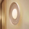 Lindby Gang|Væglamper > LED-væglampe Waves, beige, Ø 43 cm, metal