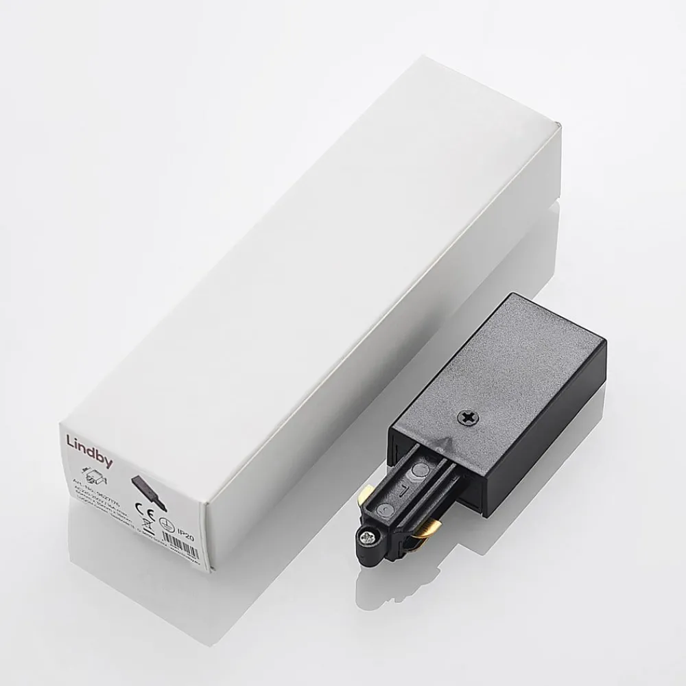 Lindby Skinnesystem > Linaro endefremføring, sort, 1-faset system