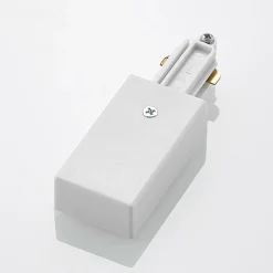 Lindby Skinnesystem > Linaro end feed, hvid, 1-faset system