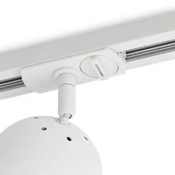Lindby Skinnesystem > Linaro skinnespot, GU10, Ø 9 cm, hvid, 1-faset