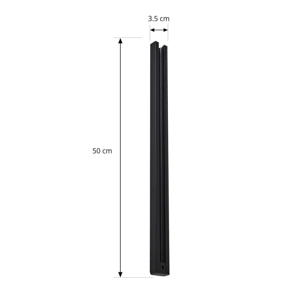 Lindby Arbejdsrum/Kontor|Gang > Linaro strømskinne, 50 cm, sort, 1-fase skinne