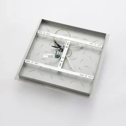 Gang|Loftlamper ^ Lindby loftlampe Annica, kantet, krom, metal, 42 cm