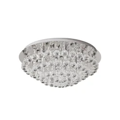 Lindby Loftlamper|Loftlamper > loftlampe Antonino, 8 lyskilder, krom, krystal, 55 cm