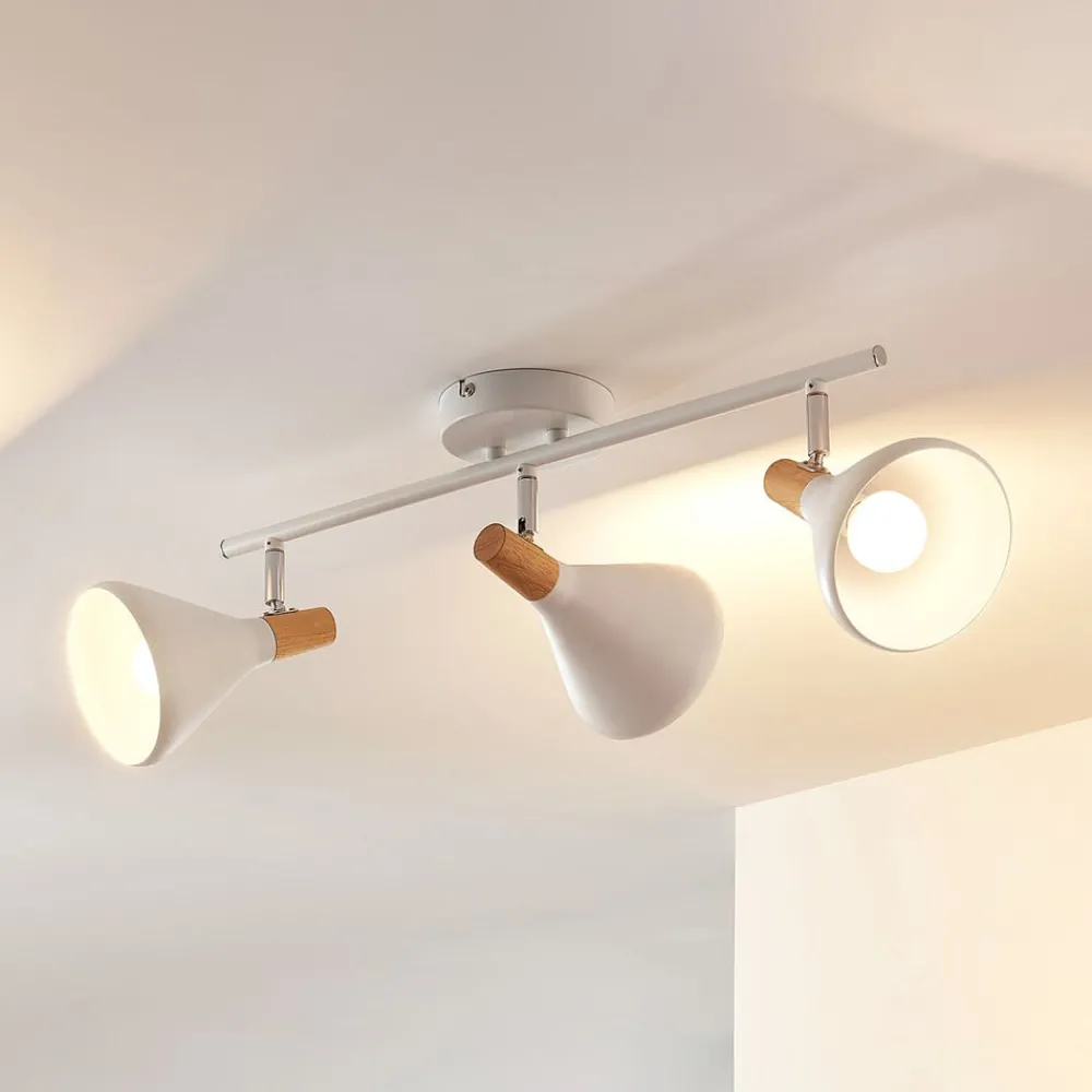 Loftlamper|Loftlamper ^ Lindby loftlampe Arina, 53 cm, hvid, 3 lyskilder, E14