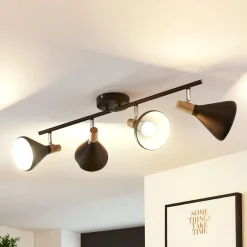 Loftlamper|Loftlamper ^ Lindby loftlampe Arina, 68 cm, sort, 4 lyskilder, E14
