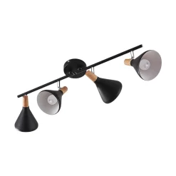 Loftlamper|Loftlamper ^ Lindby loftlampe Arina, 68 cm, sort, 4 lyskilder, E14