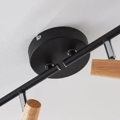 Loftlamper|Loftlamper ^ Lindby loftlampe Arina, 68 cm, sort, 4 lyskilder, E14