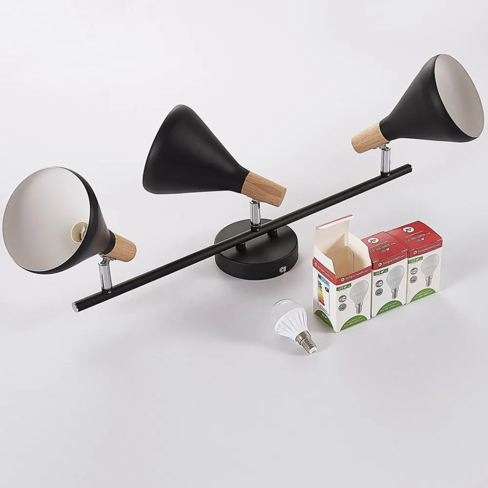 Loftlamper|Pendellamper ^ Lindby loftlampe Arina, 53 cm, sort, 3 lyskilder, E14
