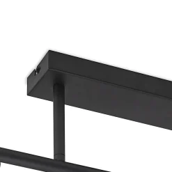 Loftlamper|Loftlamper ^ Lindby loftlampe Biscala, 5 lyskilder, sort/røget, E14