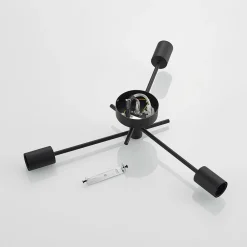 Lindby Gang|Loftlamper > loftlampe Cerros, 3 lyskilder, sort, metal