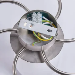 Lindby Gang|Loftlamper > loftlampe Ciala, 7 lyskilder, nikkelfarvet, glas