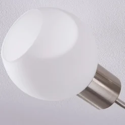 Gang|Loftlamper ^ Lindby loftlampe Ciala, 3-lys, nikkelfarvet, glas