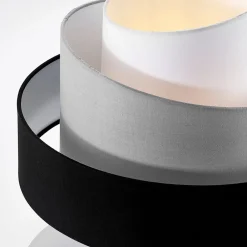 Lindby Gang|Loftlamper > loftlampe Coria, sort/grå/hvid, Ø 40 cm, E27