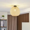 Loftlamper|Loftlamper ^ Lindby loftlampe Dabila, bambus, Ø 35 cm, E27
