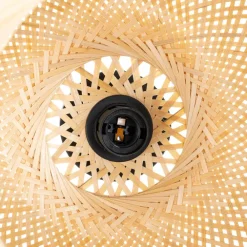 Loftlamper|Loftlamper ^ Lindby loftlampe Dabila, bambus, Ø 35 cm, E27
