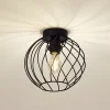 Gang|Loftlamper ^ Lindby loftlampe Danika, Ø 25 cm, sort, metal