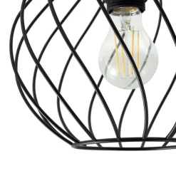Gang|Loftlamper ^ Lindby loftlampe Danika, Ø 25 cm, sort, metal