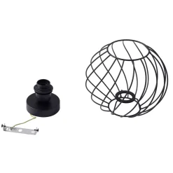 Gang|Loftlamper ^ Lindby loftlampe Danika, Ø 25 cm, sort, metal