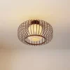 Lindby Loftlamper|Pendellamper > loftlampe Davella, Ø 50 cm, bambus, tekstil