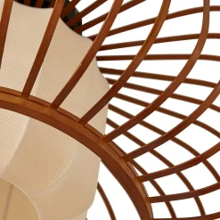 Lindby Loftlamper|Pendellamper > loftlampe Davella, Ø 50 cm, bambus, tekstil