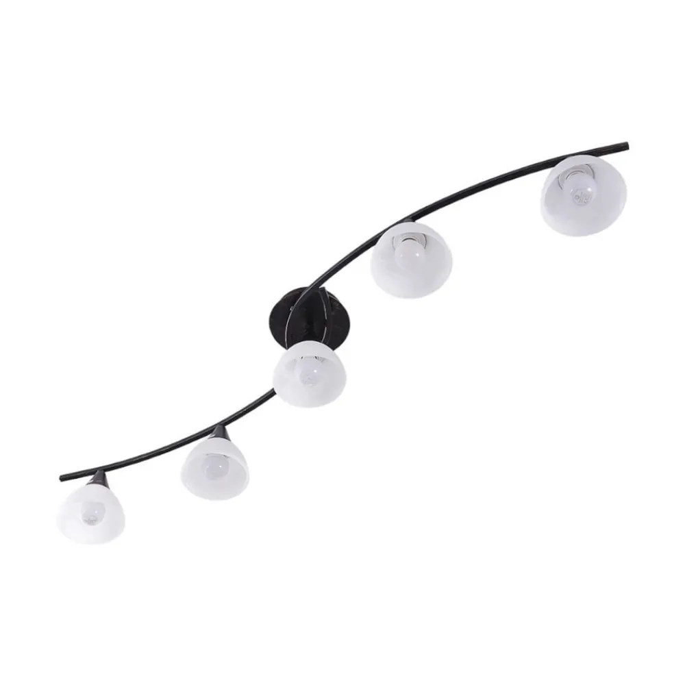 Lindby Gang|Pendellamper > loftlampe Della, sort-guld, 110 cm, 5 lyskilder, E14