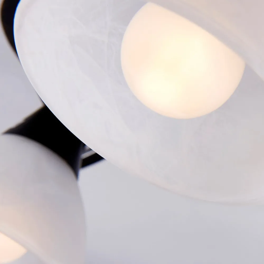 Lindby Gang|Pendellamper > loftlampe Della, sort-guld, 110 cm, 5 lyskilder, E14