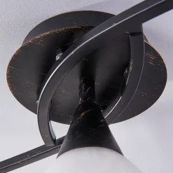 Lindby Gang|Pendellamper > loftlampe Della, sort-guld, 110 cm, 5 lyskilder, E14