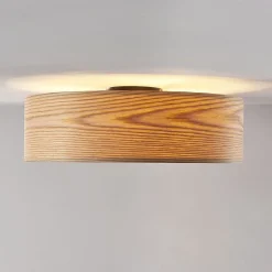 Loftlamper|Loftlamper ^ Lindby loftlampe Dominic, Ø 45 cm, 3 lyskilder, træ